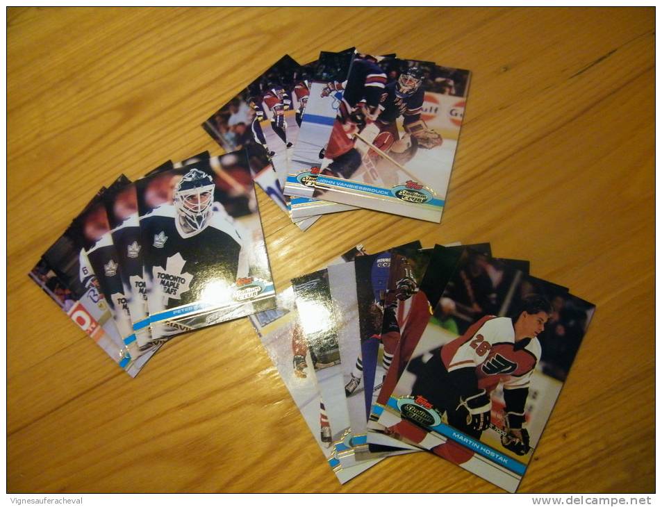 Cartes De  Hockey Topps Stadium Club Lots De 50 Cartes Diverses Entre 1 Et 400 - Autres & Non Classés