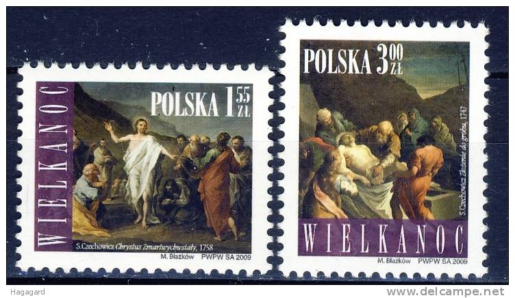 #Poland 2009. Easter. Paintings. Michel 4417-18. MNH(**) - Ongebruikt