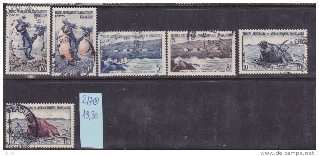 TAAF N°2/7 FAUNE OBL - Used Stamps