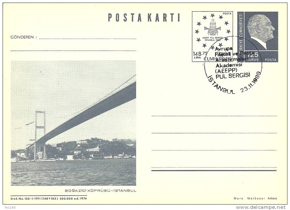 Turkey ; 1989 Postal Stationery - Entiers Postaux