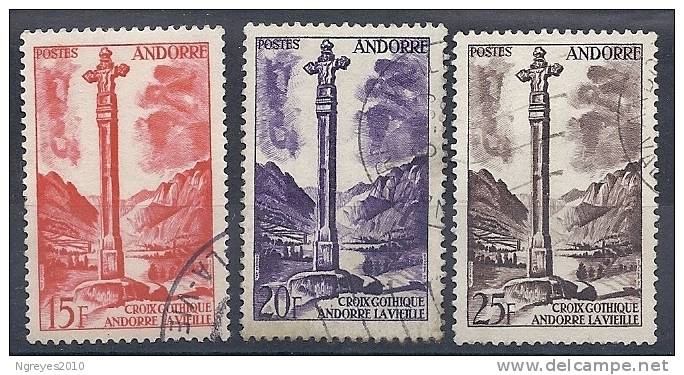 130202442  ANDORRA  FR.  YVERT  Nº  146/148/149 - Used Stamps