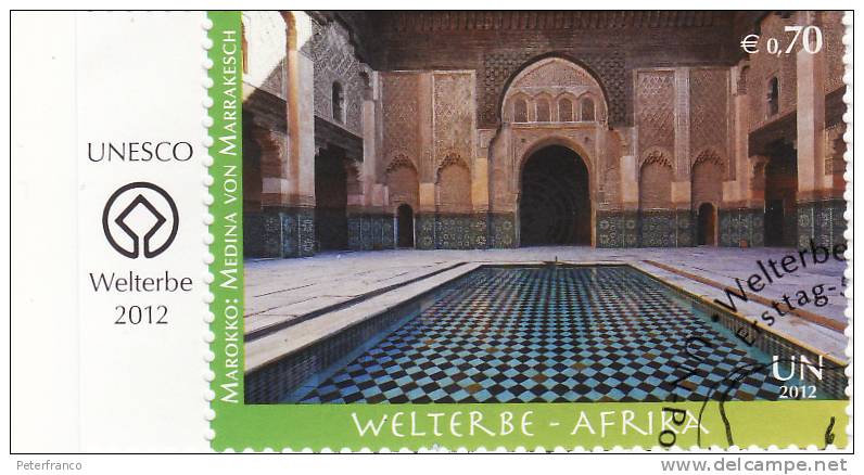 2012 Austria ONU - La Medina Di Marrakesch - Oblitérés