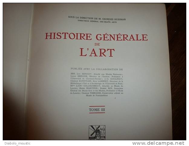 HISTOIRE GENERALE DE L' ART   L'art Classique Du XVIème Au XVIIème Siecle : Nombreuses Gravures - Art