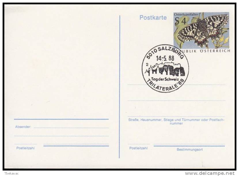 Austria 1988, Card, Special Postmark - Lettres & Documents