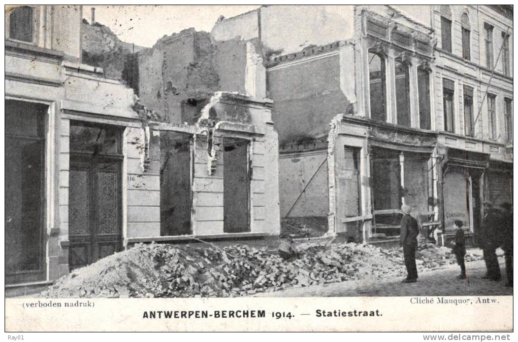 BELGIQUE - ANVERS - ANTWERPEN - BERCHEM - 1914 - Statiestraat. - Antwerpen