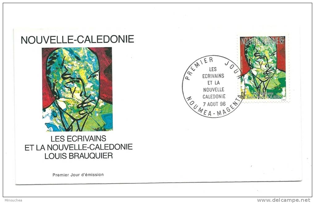 FDC Nouvelle Calédonie - Poste Aérienne - Les écrivains Et La Nlle  Calédonie - Obl Du 07/08/96 (1er Jour) - Oblitérés