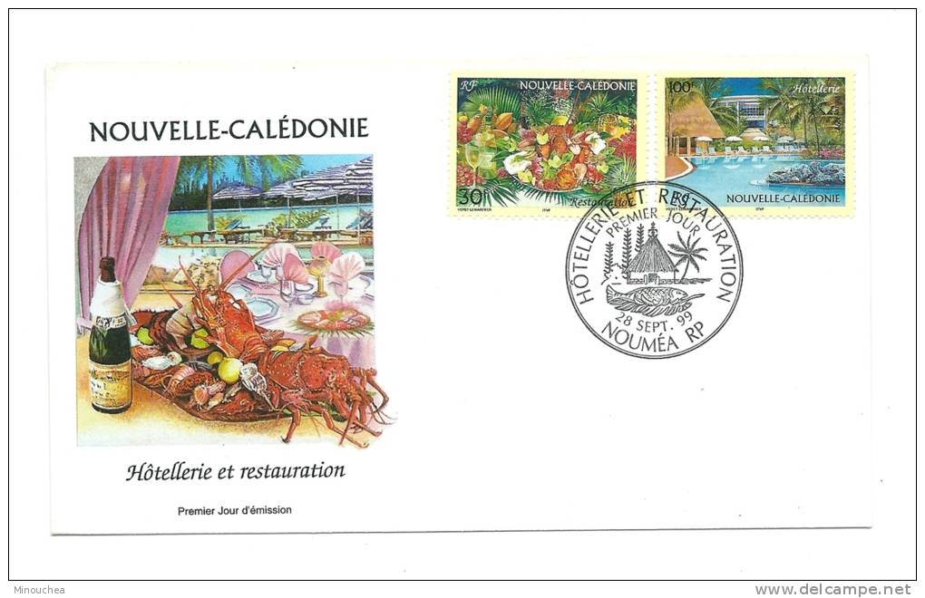 FDC Nouvelle Calédonie - Hôtellerie Et Restauration - Obl Du 28/09/99 (1er Jour) - Used Stamps