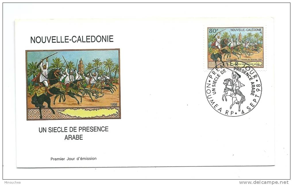 FDC Nouvelle Calédonie - Un Siècle De Présence Arabe - Obl  Du 04/09/98 (1er Jour) - Gebraucht