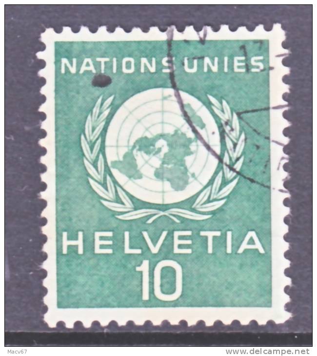 Switzerland 7 O 22   (o)  UNITED NATIONS - Servizio