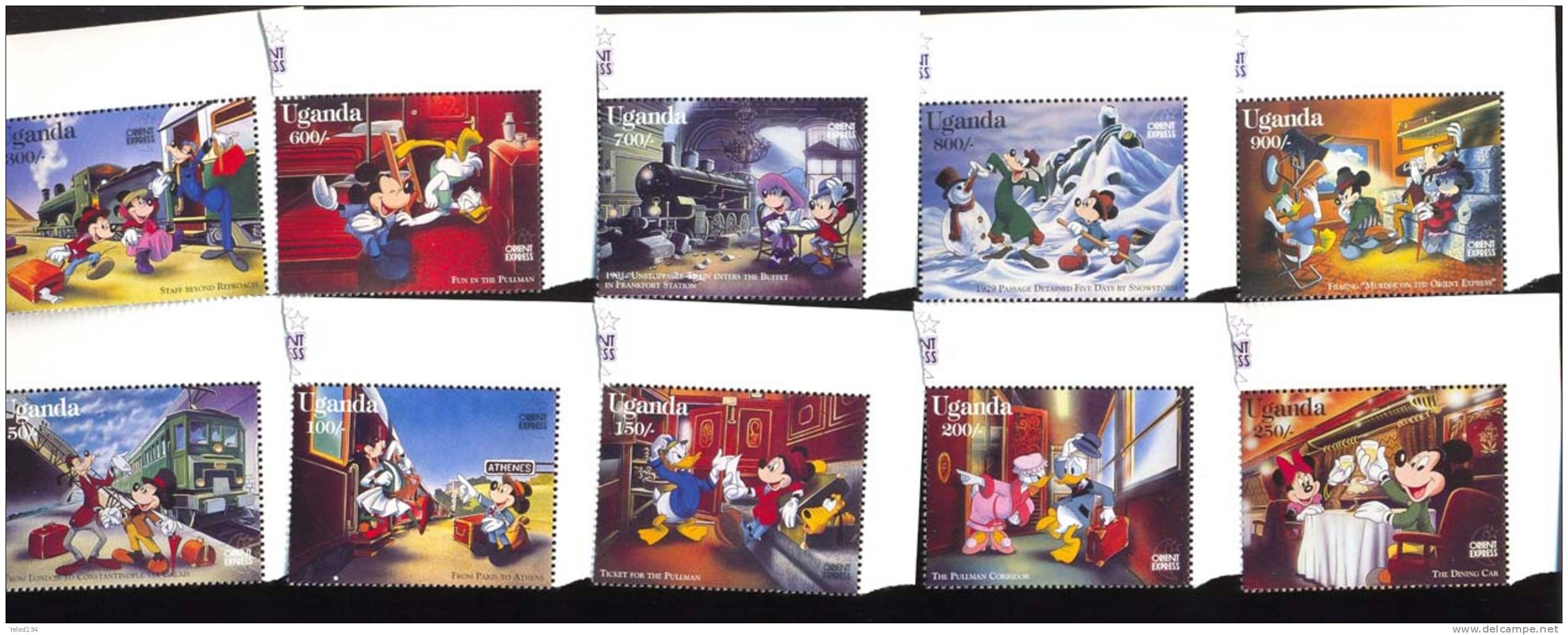 MINT NEVER HINGED SET OF STAMPS OF DISNEY   #  S-734   ( UGANDA  1398-07 - Disney