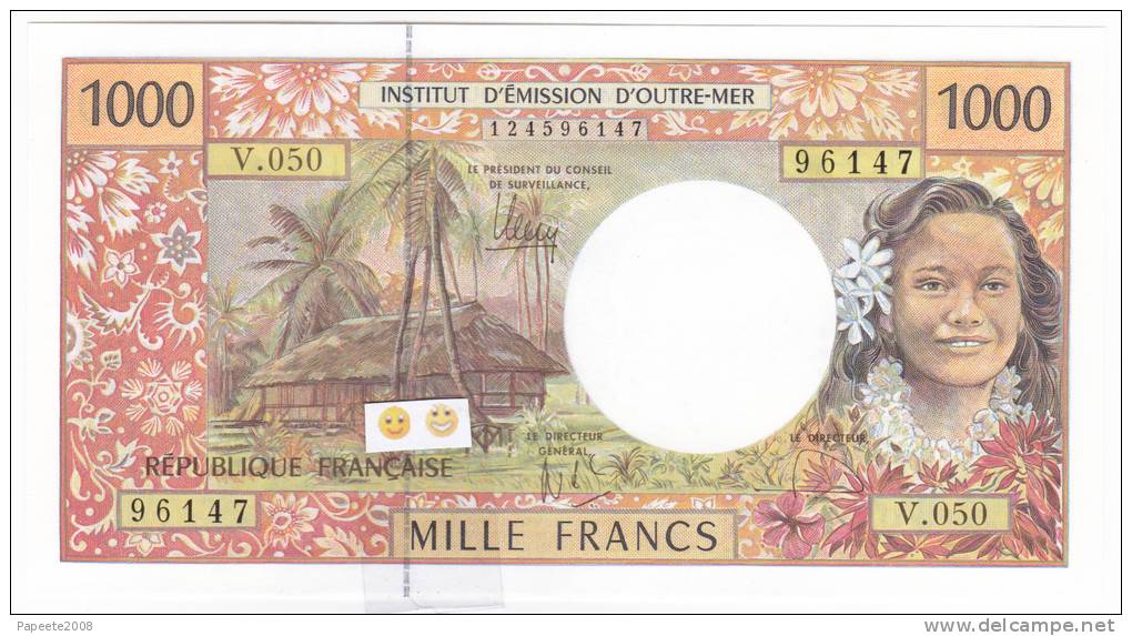 Polynésie Française / Tahiti - 1000 FCFP / V.050 / 2013 / Signatures: De Seze-Noyer-Besse - Neuf / Jamais Circulé - Französisch-Pazifik Gebiete (1992-...)