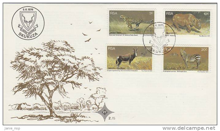 South Africa 1976 Wild Animals - FDC