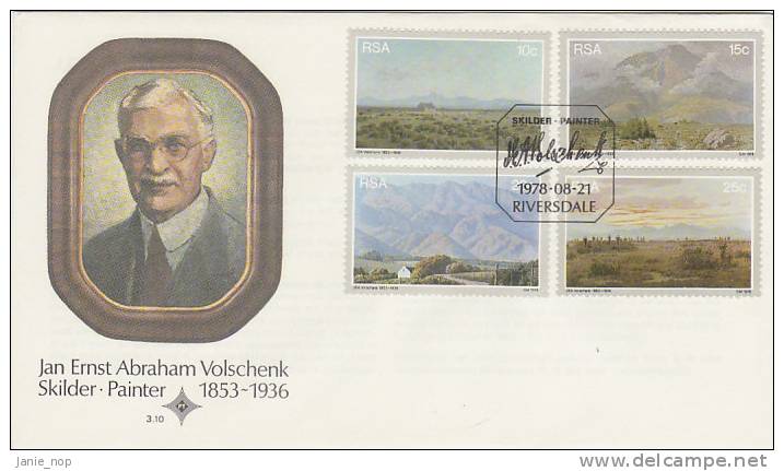 South Africa 1978 Abraham Volschenk   FDC - FDC