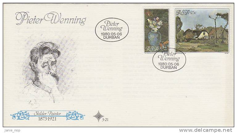 South Africa 1980 Pieter Wenning - FDC