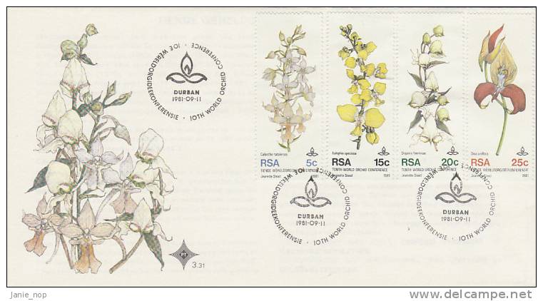 South Africa 1981 10th World Orchid Conference FDC - FDC