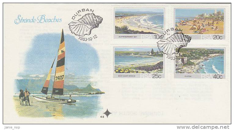 South Africa 1983 Beaches - FDC