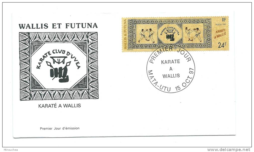 FDC Wallis Et Futuna - Karaté à Wallis Et Futuna - Obl Du 15/10/97 (1er Jour) - FDC