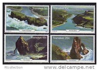 South Africa SA Transkei 1980 Tourism Geography Places Hole In The Wall Port St. Johns Citadel Archway MNH Michel 79-82 - Other & Unclassified