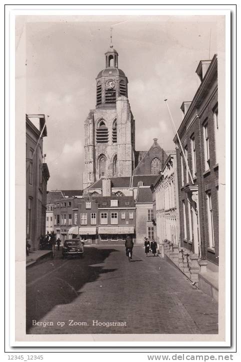 Bergen Op Zoom 1942 Ruïne Hoogstraat ( Kaart Is Niet Gaaf ) - Bergen Op Zoom