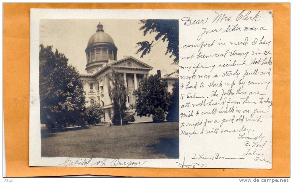 1907 Real Photo Postcard - Salem