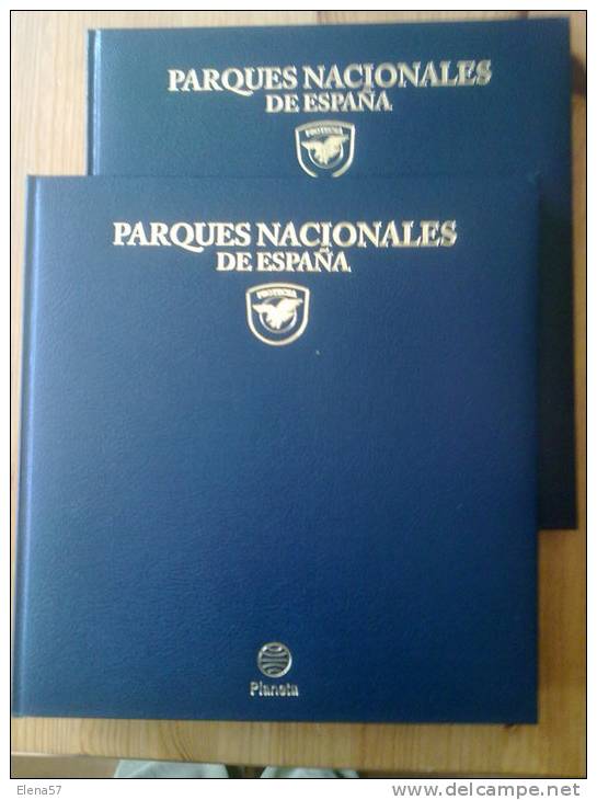 2 GRANDES LIBROS PARQUES NATURALES DE ESPAÑA NATURALEZA Y FOTOGRAFIAS.2 TOMOS / ED. PLANETA,PROTECSA.AÑO 1997.BELLISIMAS - Cultura