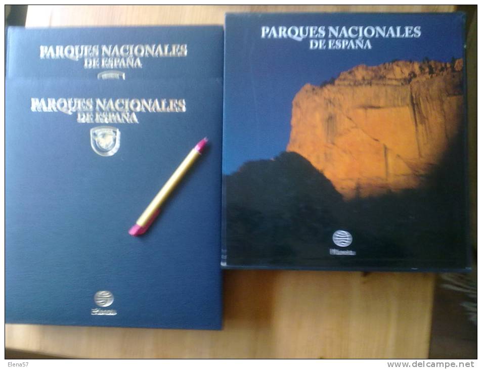 2 GRANDES LIBROS PARQUES NATURALES DE ESPAÑA NATURALEZA Y FOTOGRAFIAS.2 TOMOS / ED. PLANETA,PROTECSA.AÑO 1997.BELLISIMAS - Kultur