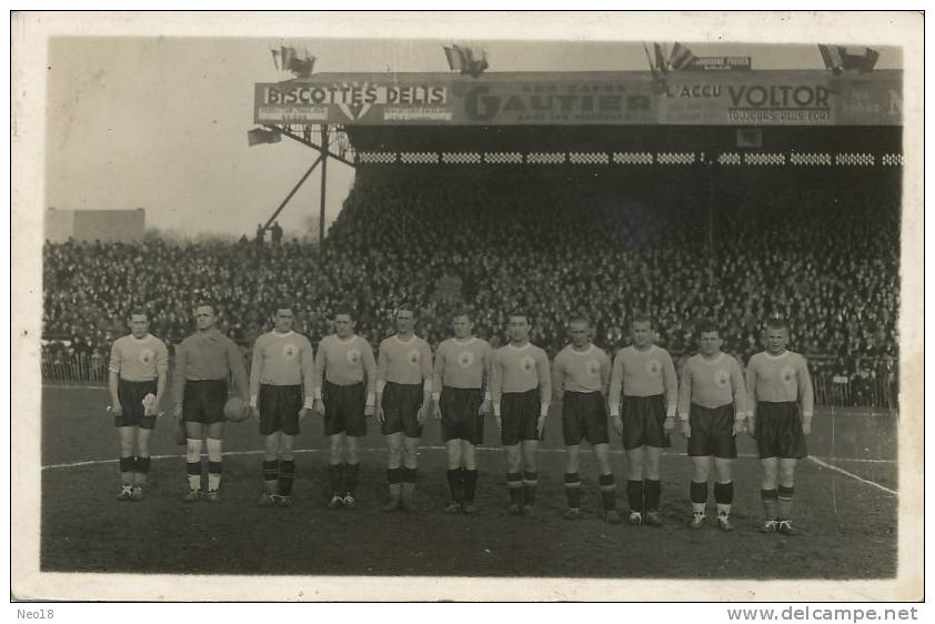 Stade  Equipe Football Bully Les Mines Carte Photo Dudek V  Rue Du Condé Bully - Other & Unclassified