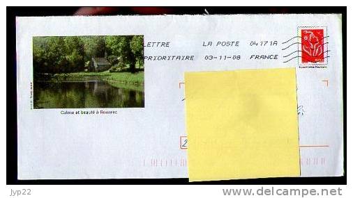 France Entier Postal PAP Calme Et Beauté à Gouarec - La Poste 04171A Du 3-11-2008 - Lot G4S/07R170 - PAP: Ristampa/Lamouche