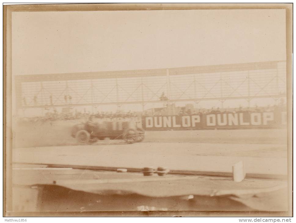 Photo Originale Juillet 1907 DIEPPE Circuit De La Seine Inférieur - Grand Prix De L´ACF - Une Automobile (A25) - Dieppe