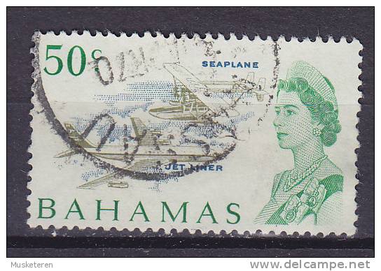 Bahamas 1967 Mi. 268 X    50 C Queen Königin Elizabeth II. & Seaplane - 1963-1973 Autonomia Interna