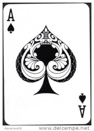 Gambling Poker Swap Playing Card Ace Of Spades #258 - Cartes à Jouer Classiques