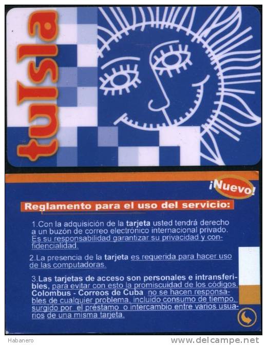 2007 - TUISLA PREPAID EMAIL AXCESS CARD - Cuba