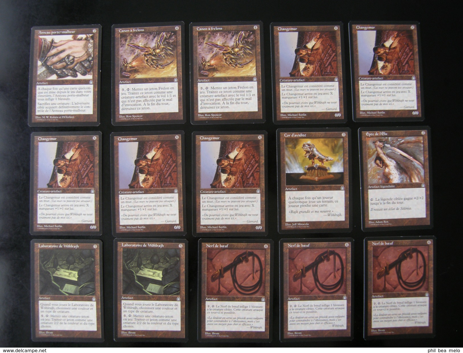 CARTE MAGIC THE GATHERING - FORTERESSE - LOT 243 CARTES - VOIR DESCRIPTIONS ET PHOTOS - Lotes