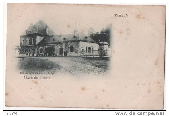 BELGIQUE - TROOZ - La Gare (carte Vendue En L'état) - Trooz