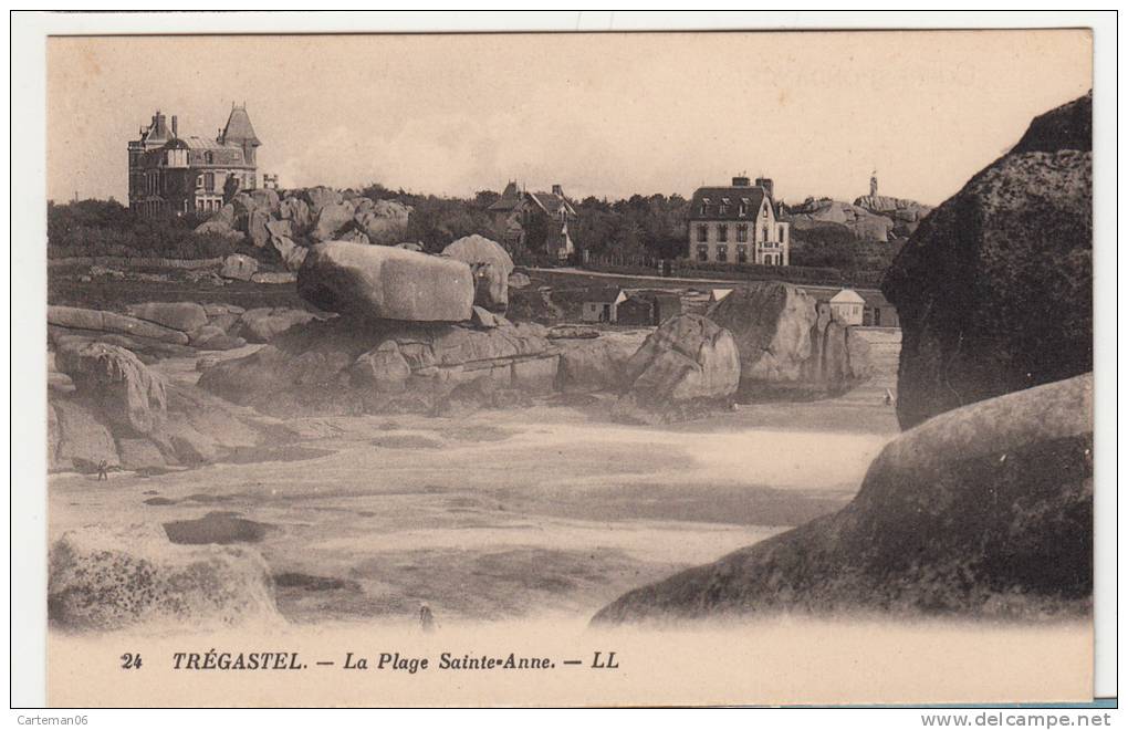 22 - Tregastel - La Plage Sainte Anne - Editeur: LL N° 24 - Trégastel