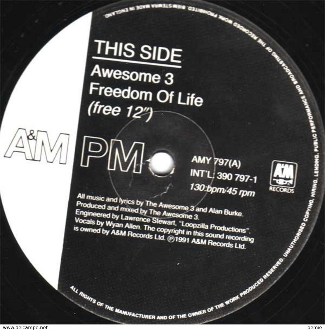 AWESOME  ° FREEDOM  OF  LIFE - 45 T - Maxi-Single