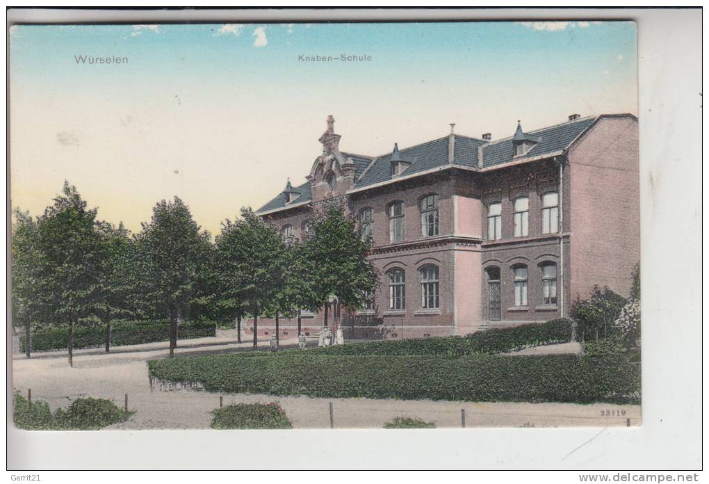 5102 WÜRSELEN Bei Aachen, Knaben-Schule 1907 - Würselen