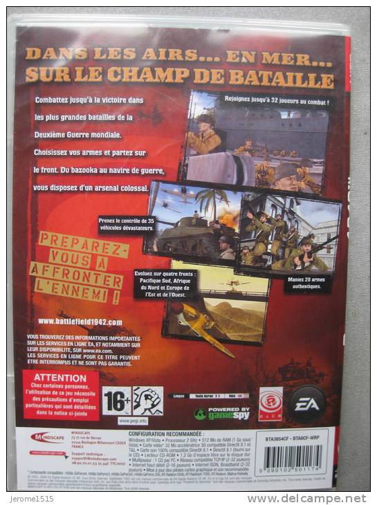 Jeux PC : BATTLEFIELD 1942 & - Giochi PC