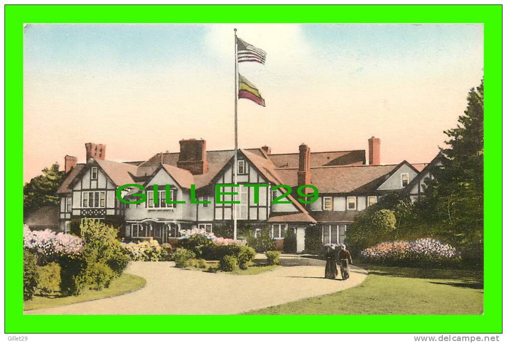 KENNEBUNKPORT, ME - FRANCISCAN MONASTERY & ST ANTHONY SHRINE FRONT ENTRANCE - - Kennebunkport