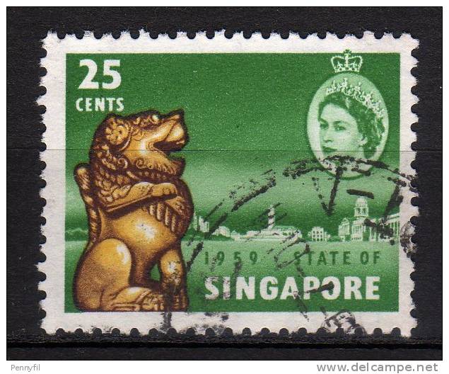 SINGAPORE - 1959 YT 46 USED - Singapour (...-1959)