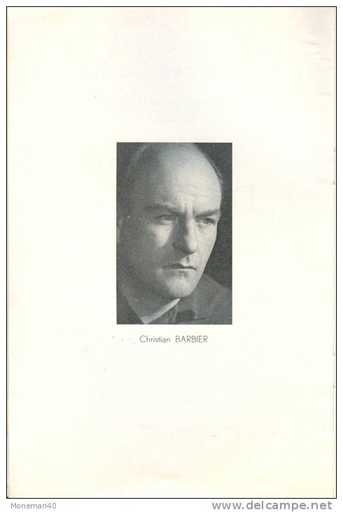 Ancien Programme Du THEATRE MIOLIERE (Direction Georges JAMIN) - 'DES SOURIS ET DES HOMMES' - Programs