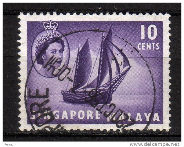 SINGAPORE - 1955 YT 34 USED - Singapour (...-1959)