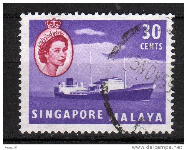 SINGAPORE - 1955 YT 38 USED - Singapore (...-1959)