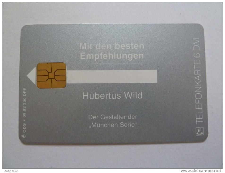 GERMANY - MINT - ODS 09 92 200 DPR - Hubertus Wild - 6DM - Low Issue - RR - O-Reeksen : Klantenreeksen