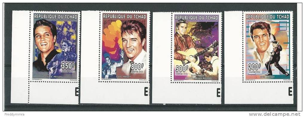 Tchad: Michel - 1272/ 1275 ** - Elvis Presley