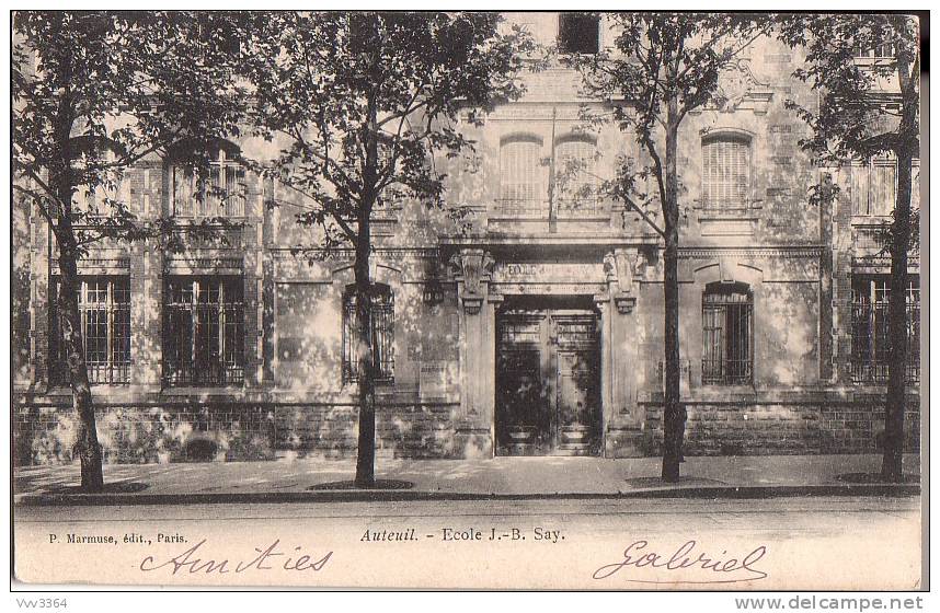 AUTEUIL: Ecole J. B. Say - Enseignement, Ecoles Et Universités