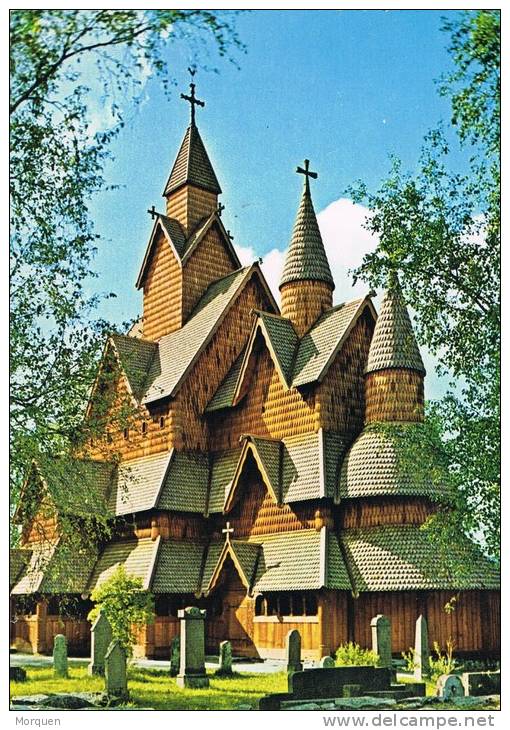 2359. Postal OSLO (Noruega) 1968. Telemark Norway. Heddal Stavkyrkje - Brieven En Documenten