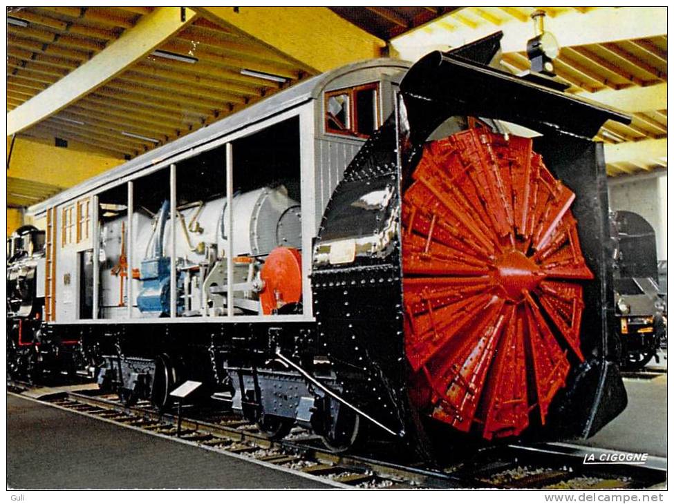 Musée Français Du Chemin De Fer - Mulhouse- CHASSE NEIGE ZR 1 P.O (train) *PRIX FIXE - Trains