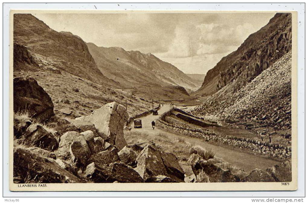 Royaume-Uni--Pays De Galles--LLANBERIS  PASS (voitures,deux Roues--vélos Ou Motos),cpsm 9 X 14  N° 34873 - Caernarvonshire