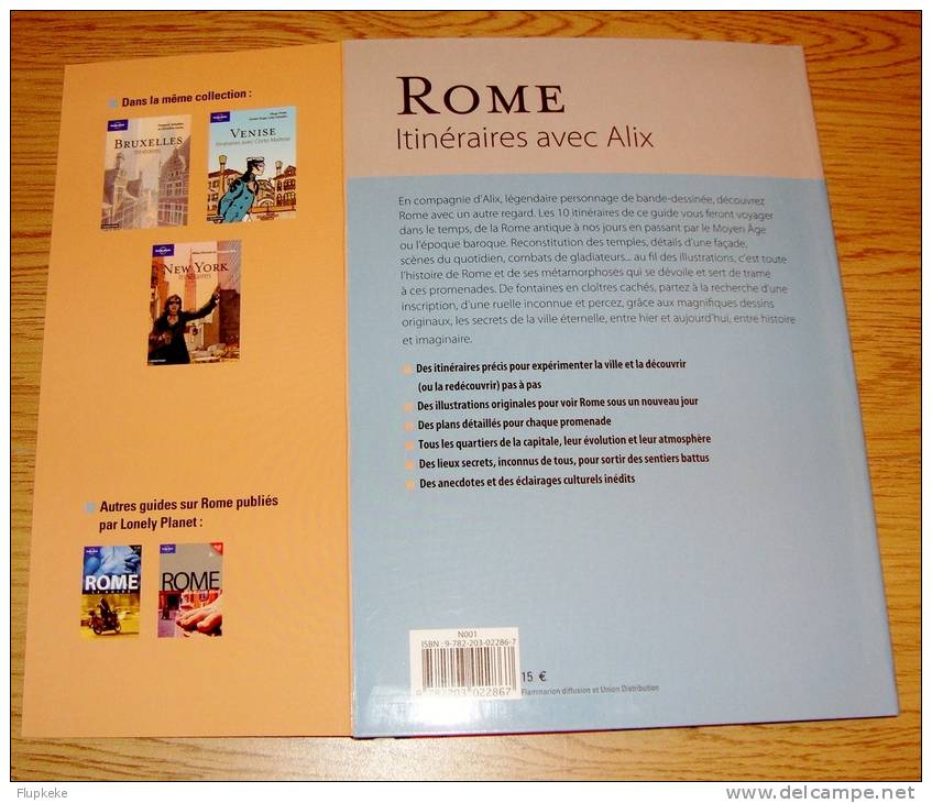 Rome Itinéraires avec Alix Jacques Martin Gilles Chaillet Guide Lonely Planet illustré Éditions Casterman 2010